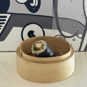 Chicken katsu cucumber brown rice